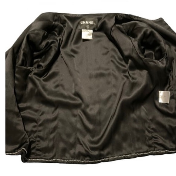 Chanel Black Silk Jacket - Picture 4 of 5